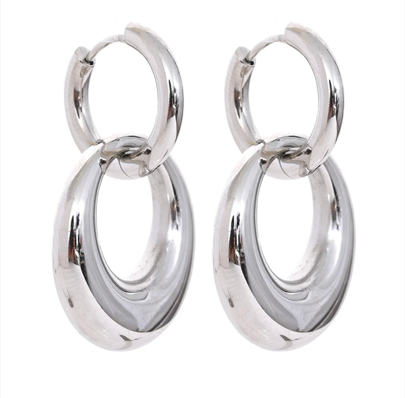 Double Circle Earrings