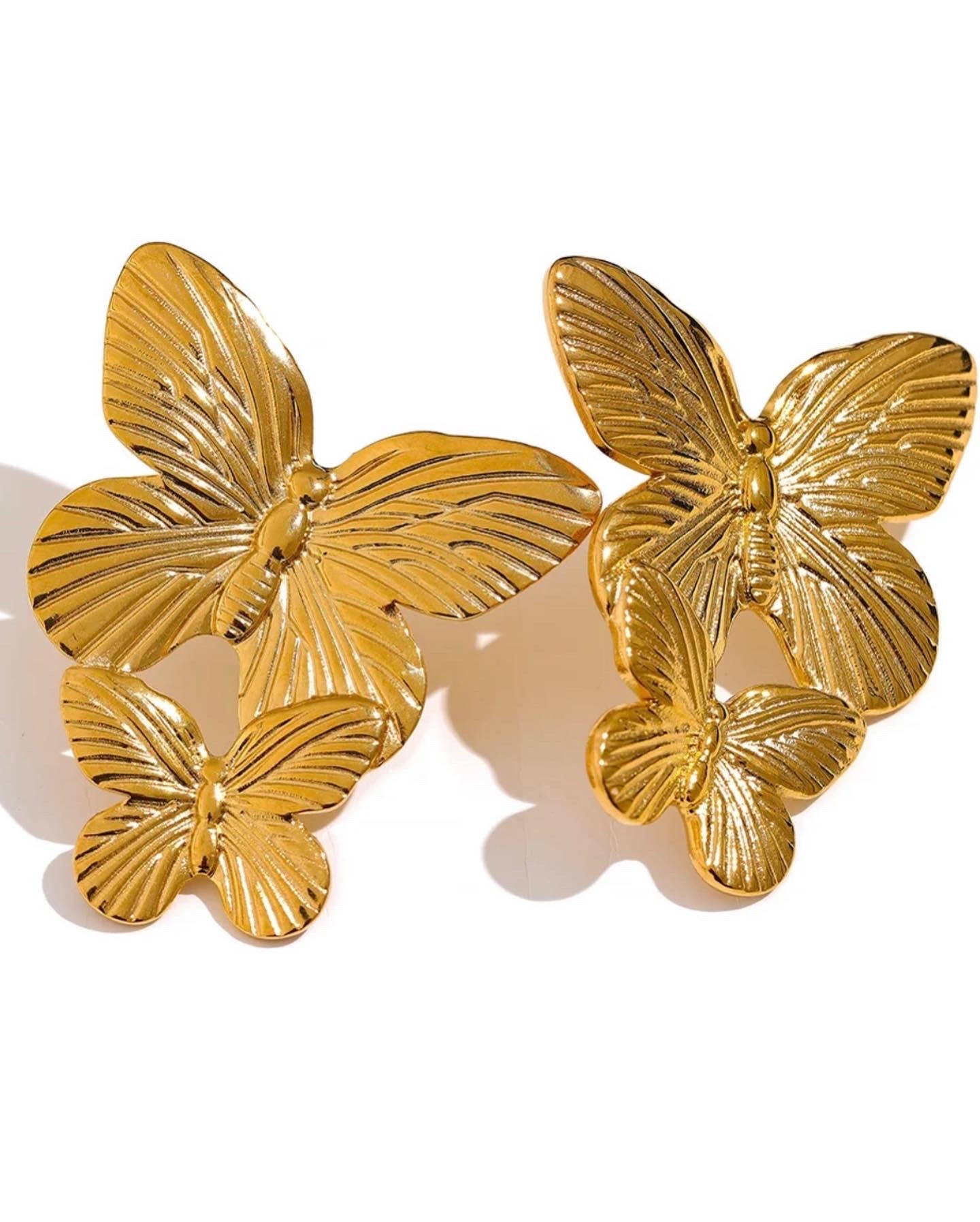 Double Butterfly Earrings