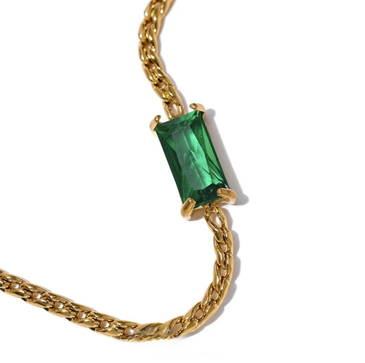 Cube Emerald Choker