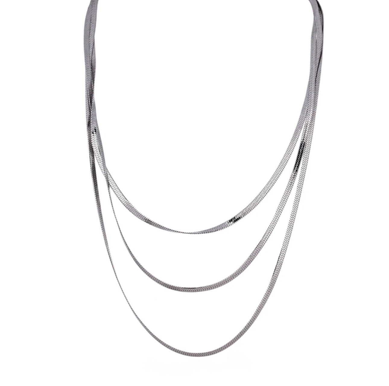 Triple Flat Necklace