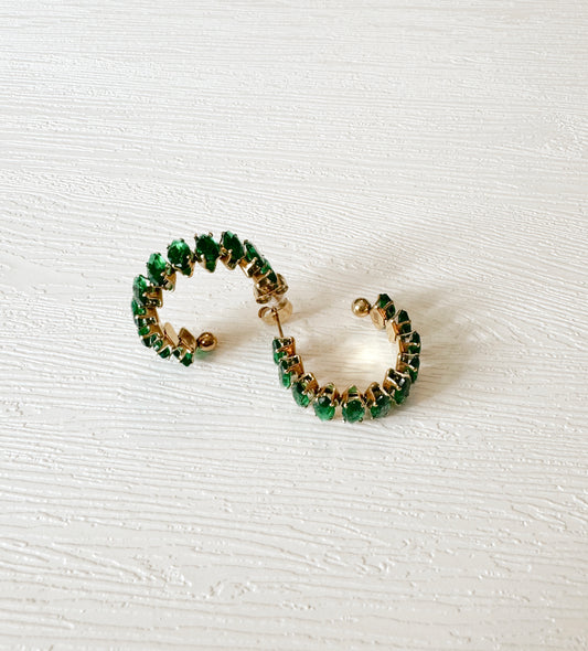 Emerald Hoops