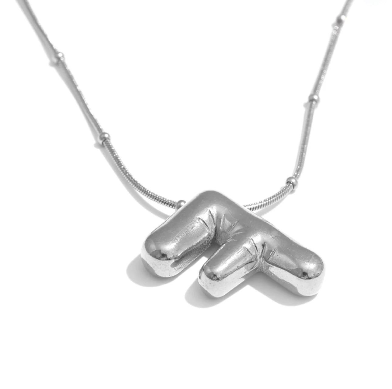 Silver Letter Necklace