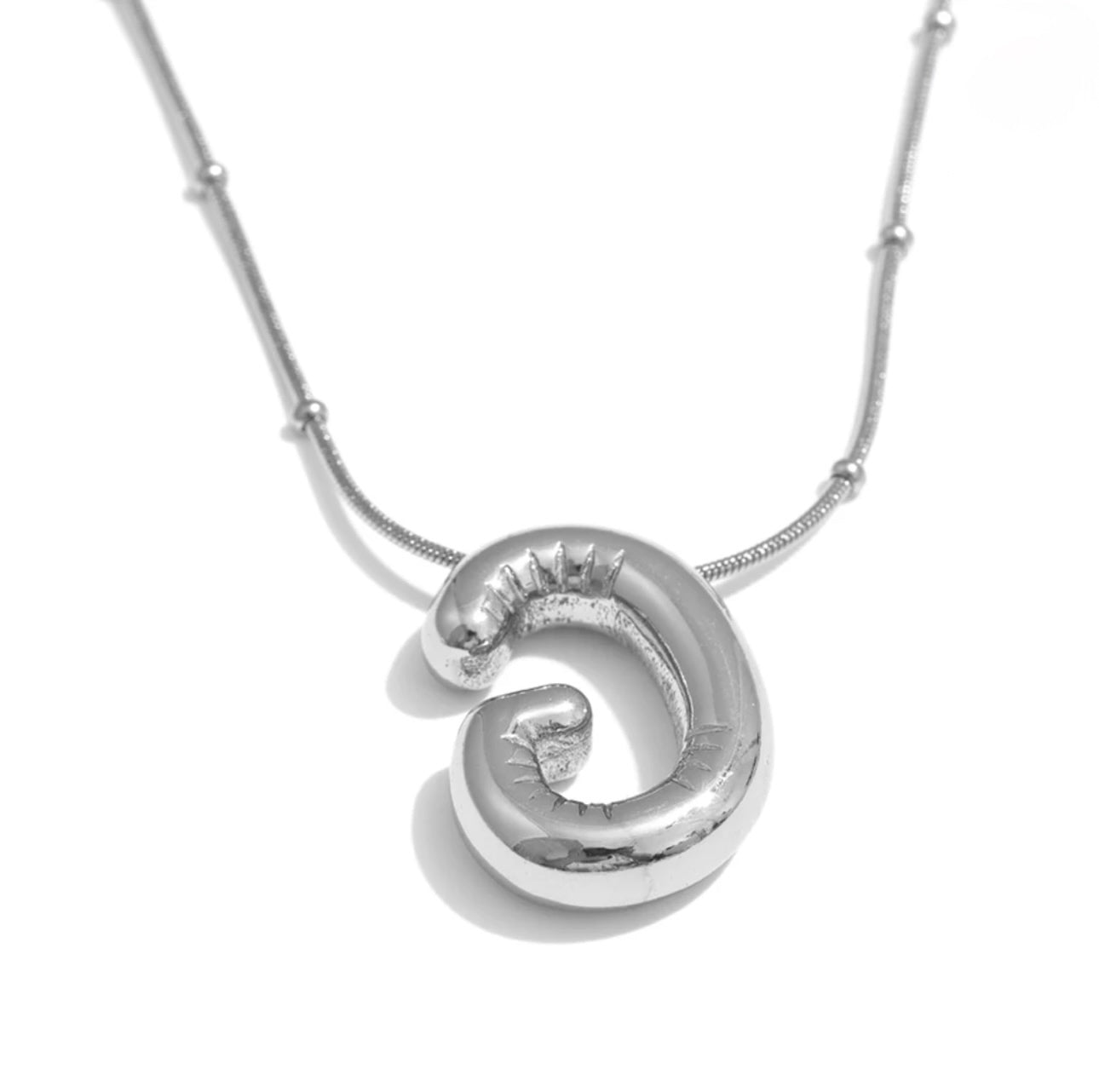 Silver Letter Necklace