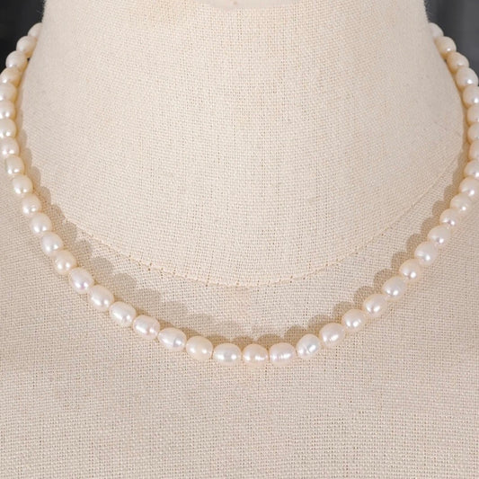 Gold Pearl Necklace