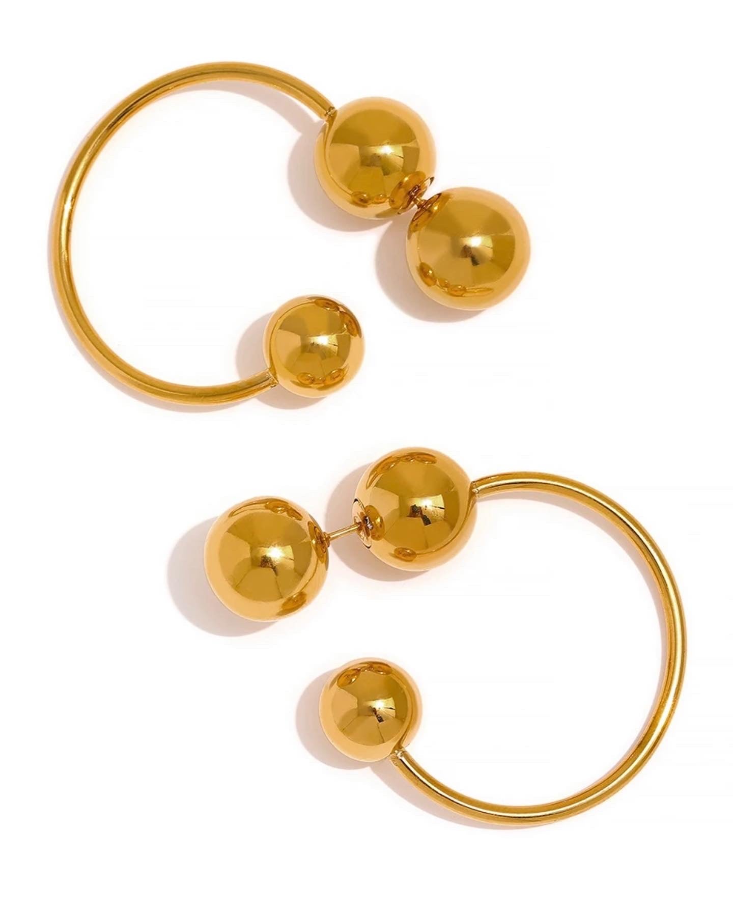 Golden Bubble Earrings