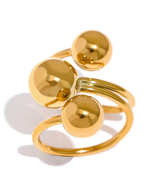 Golden Bubble Ring