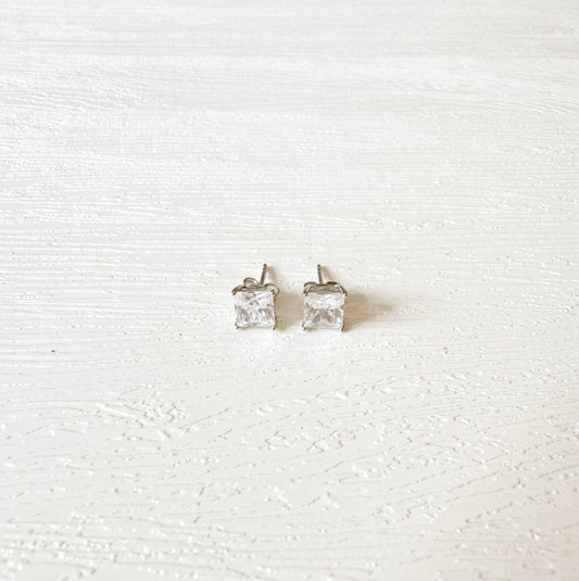 Medium Diamond Stud Earrings