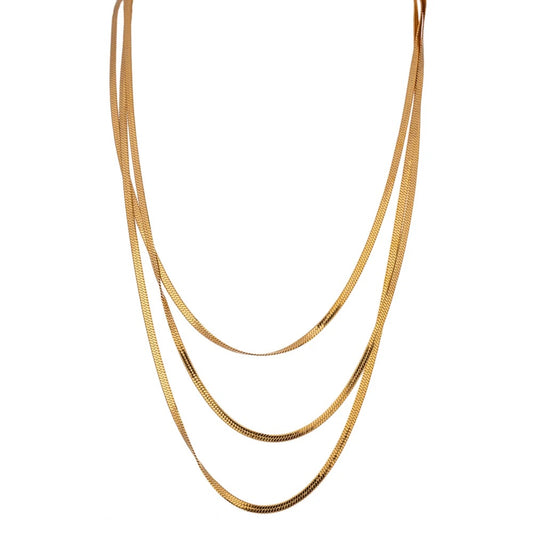 Triple Flat Necklace