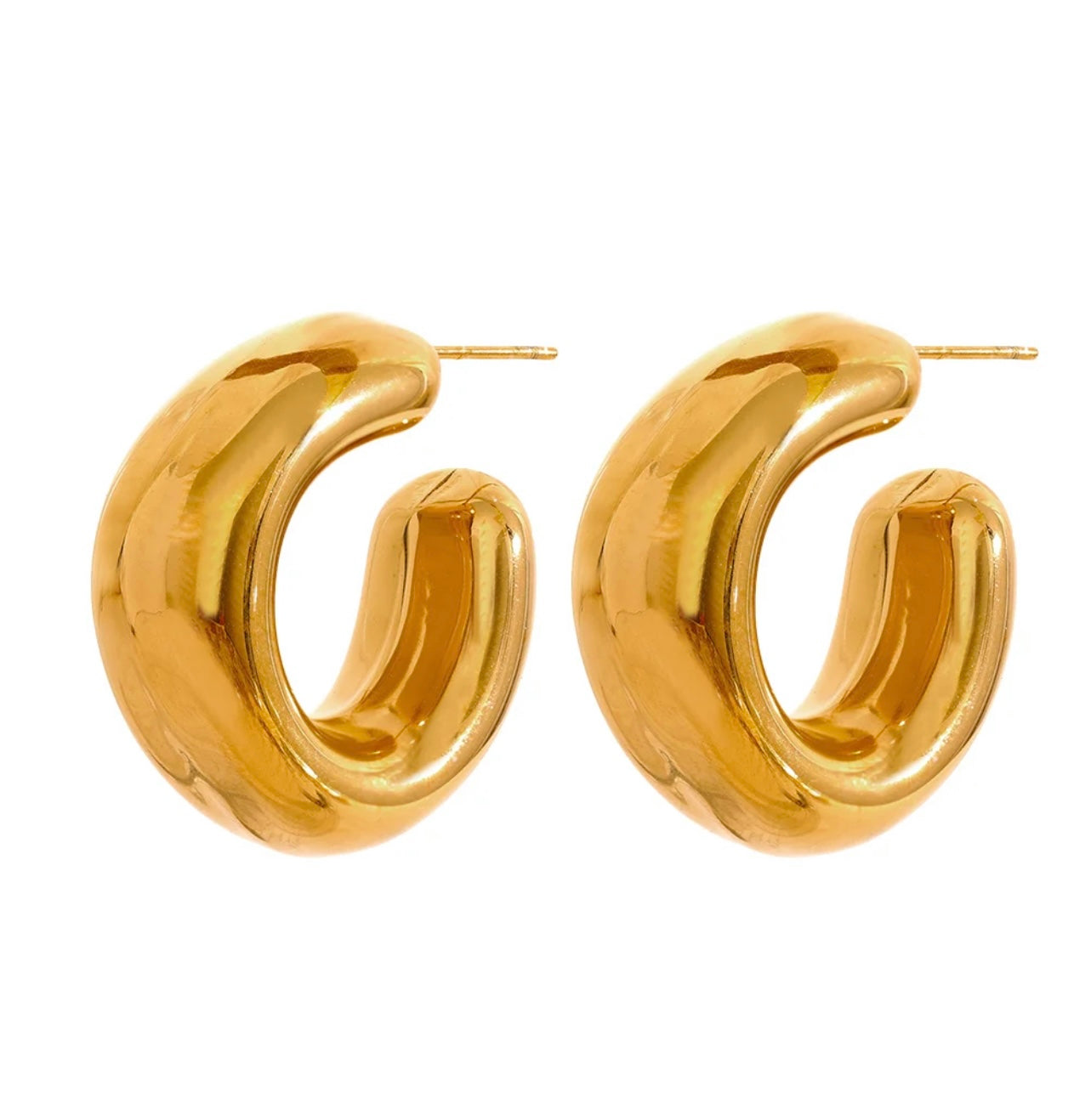 Gold Minimalist Hoops