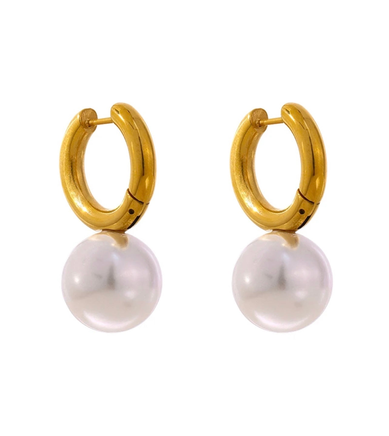 Full Moon Pearl Earring