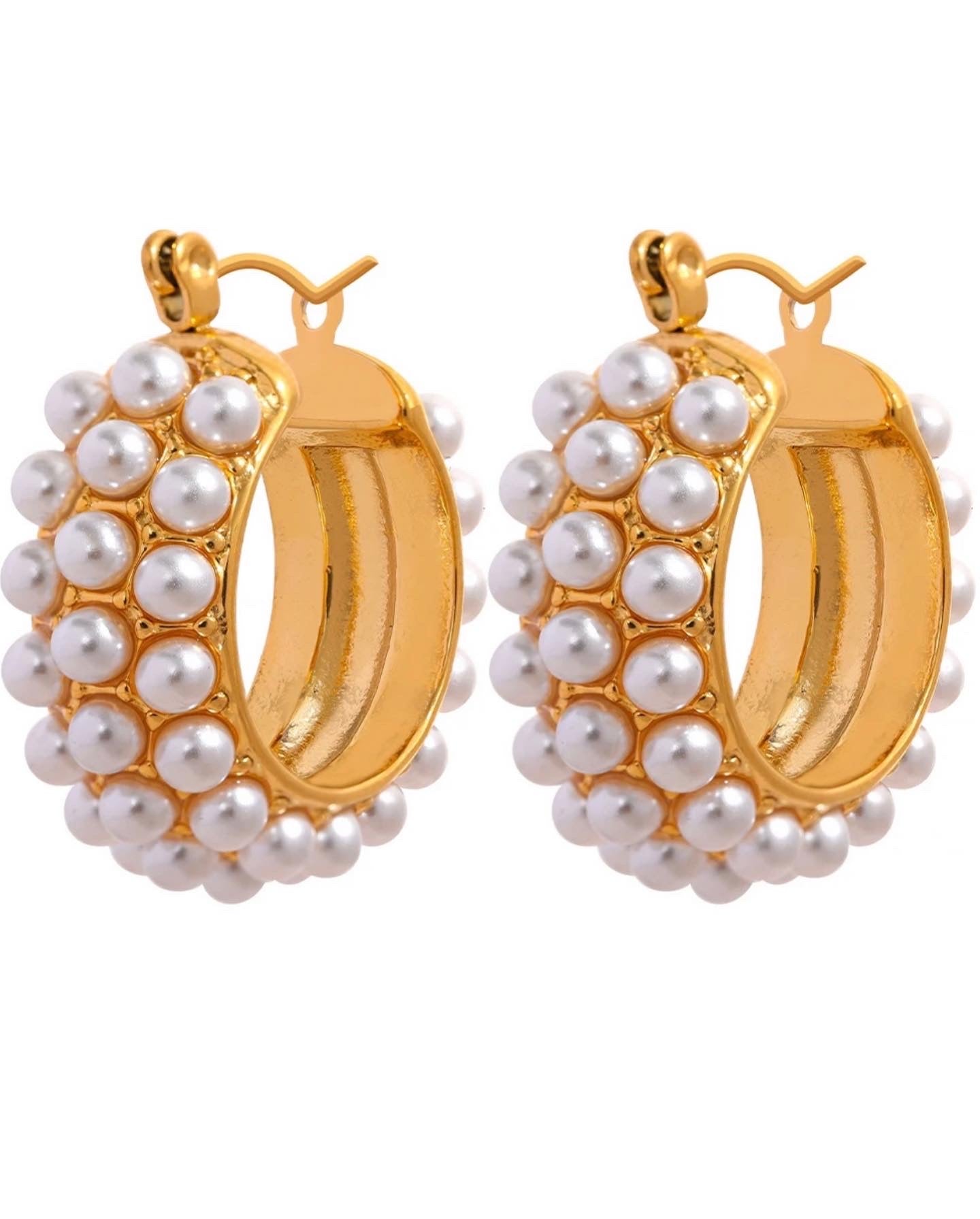 Pearl Hoops