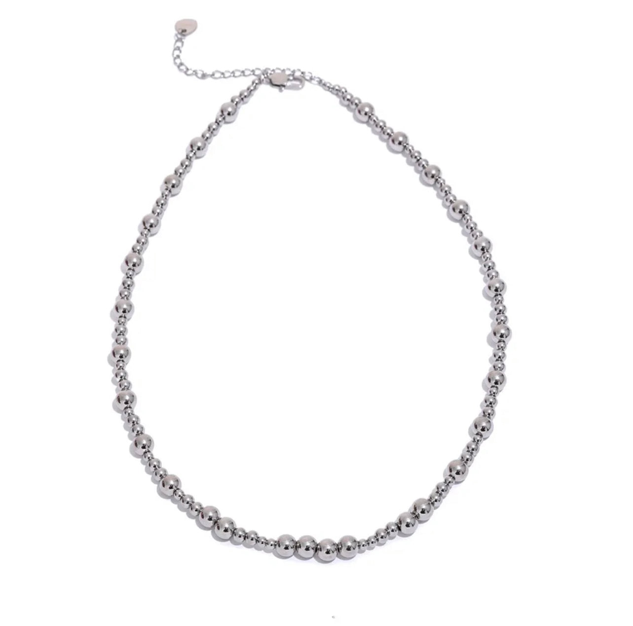 Silver Beads Necklace