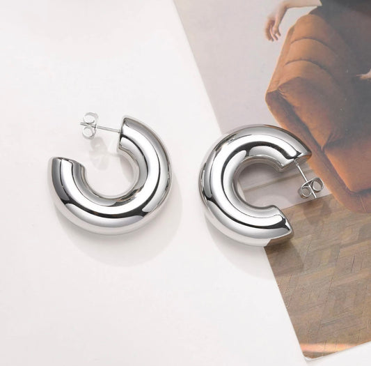 Half Moon Chunky Hoops