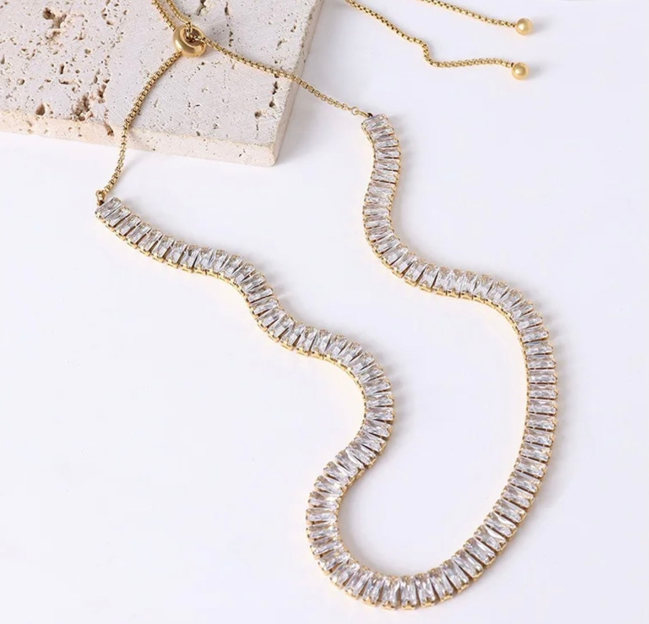 Baguette Choker Necklace